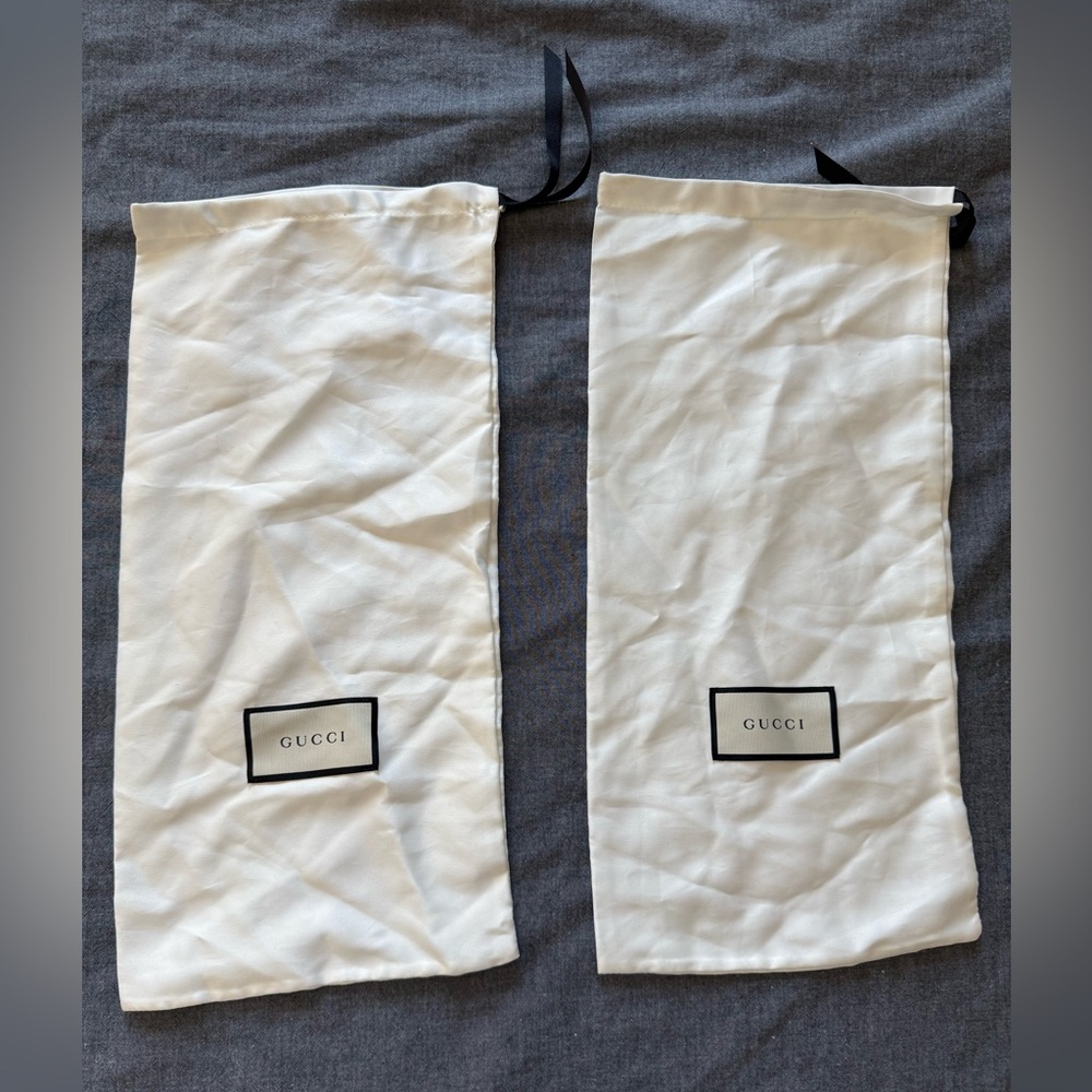 Gucci dust bags pair